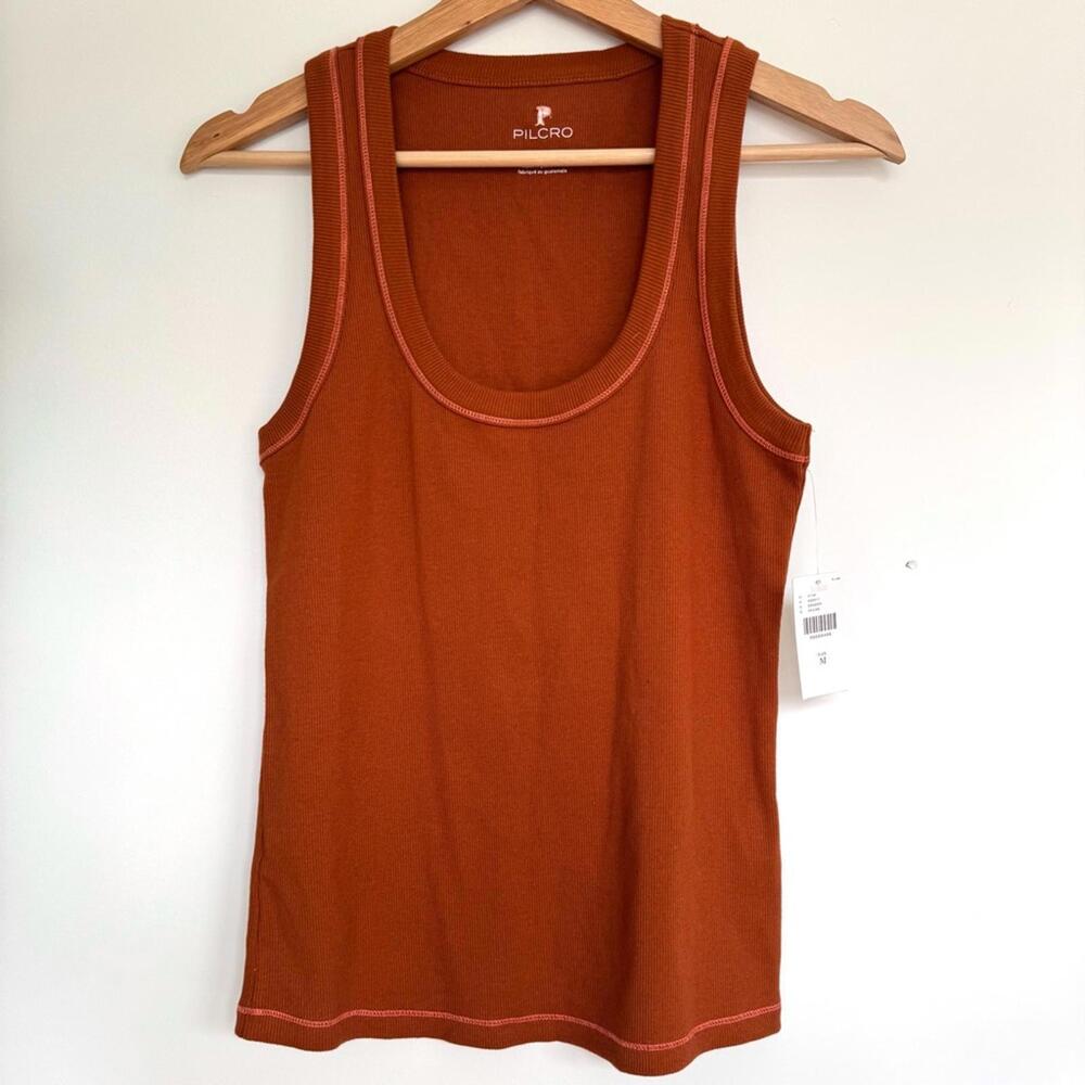 Pilcro Icon Scoop-Neck Tank Top - Picture 4 of 8